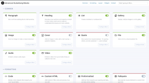 Advanced Gutenberg Blocks