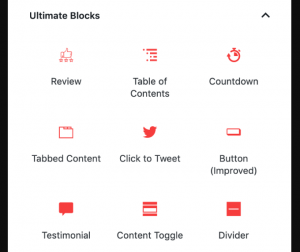 Gutenberg Blocks Plugin – Ultimate Blocks