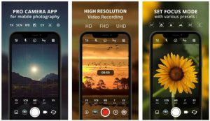 Best Professional Quality Camera App: PRO CAM X