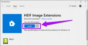 HEIF Image Extensions