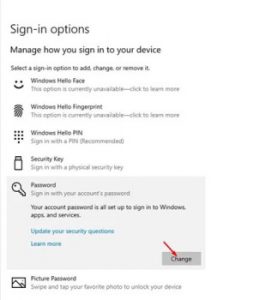 How to Change Windows 10 Login Password