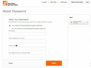 Home Depot Charge Card Login