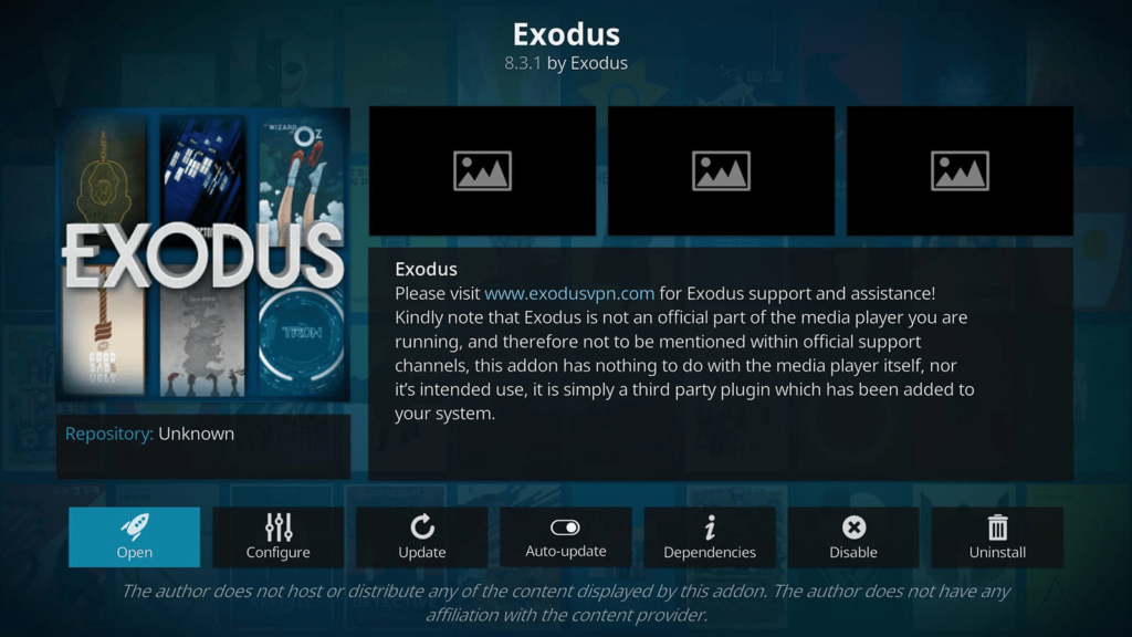 Fix Exodus Redux Not Working on Kodi