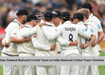 New Zealand National Cricket Team vs India National Cricket Team Timeline