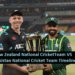 New Zealand National CricketTeam VS Pakistan National Cricket Team Timeline