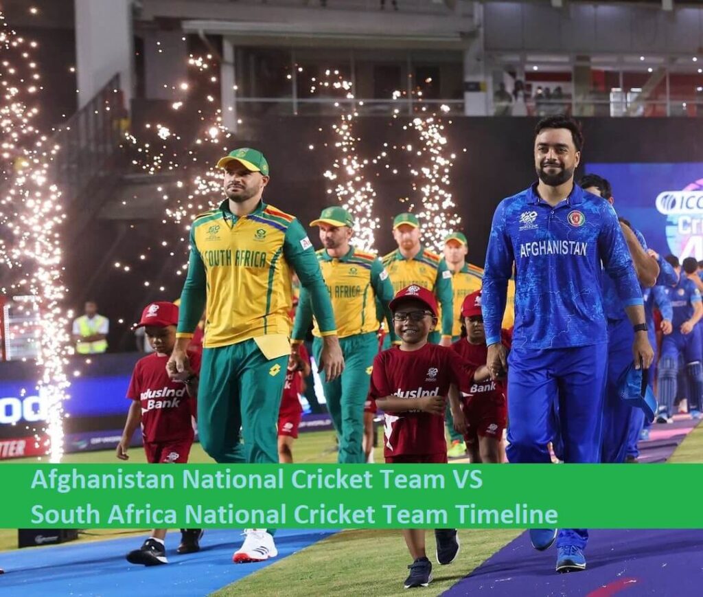 Afghanistan National Cricket Team VS South Africa National Cricket Team Timeline