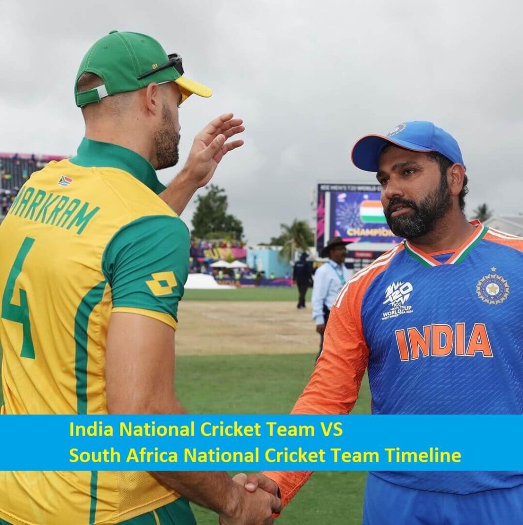 India National Cricket Team VS South Africa National Cricket Team Timeline