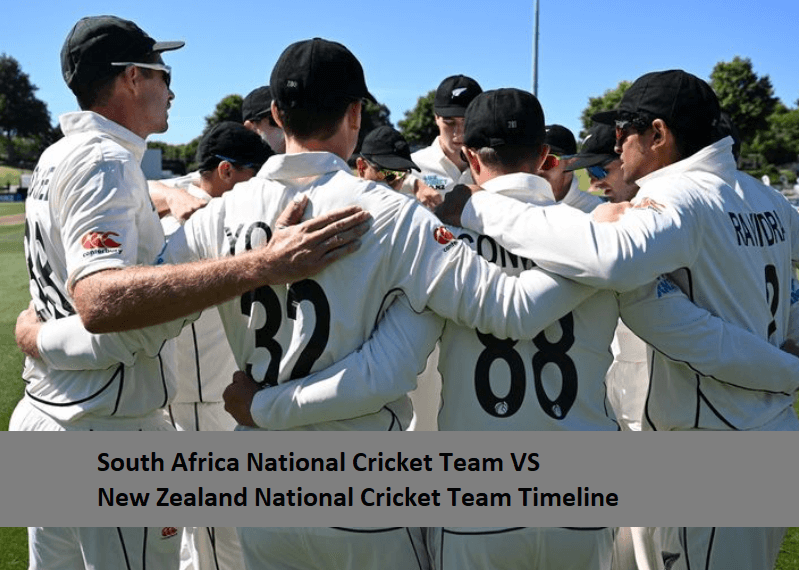 South Africa National Cricket Team VS New Zealand National Cricket Team Timeline